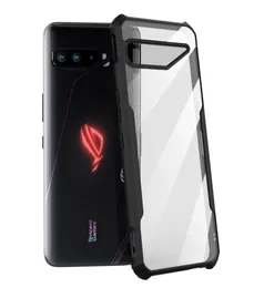 ZSHOW -fodral för Asus Rog Phone 3 Armor TPU -ram med Clear PC Back Air Trigger Compatible Amazing Drop Protection2035108