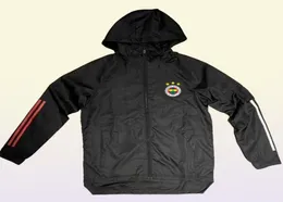 Взрослые 20 21 Fenerbahce Hoodie Ветровки с капюшоном 2020 2021 Толстовки Спортивные куртки Зимнее пальто на молнии с капюшоном для бега Men039s Ja5160467