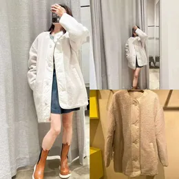 24SS Isabels Marants Misto lana da donna Il sistema legale di abbigliamento femminile delle celebrità È lana di agnello casual alla moda e semplice con due lati che indossano un cappotto di lana