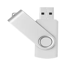 Chiavette USB 20 rotanti in metallo bianco da 32 GB Pen drive Flash da 32 GB Memoria sufficiente per Memory Stick per PC Laptop MacBook Tablet7249487