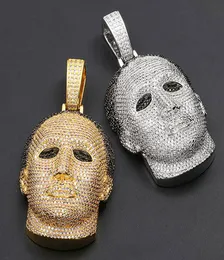 14K Iced Out Gold Custom Michael Myers Pendant CZ Big Size Solid Character Pendants Hiphop Jewelry Christmas Valentine039s Day 5639783