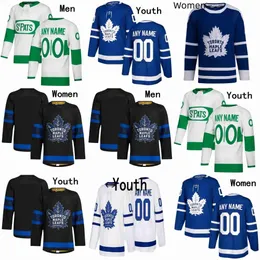 Toronto''Maple''leafs''Maple Hockey tröjor 16 Mitchell Marner 88 William Nylander 34 Auston Matthews 91 Tavares 58 Bunting 56 Gustafsson 44