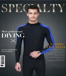 Mäns anslutna badkläder Konservativa långärmad bröstpad surfing dykdräkt sunsn maneter kläder snorkling simning surfing 10081275305
