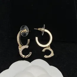 Topp lyxig designerörhängen designer örhängen för kvinna 925 silvernålörhängen modesmycken leverans