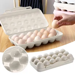 Butelki do przechowywania 18 Grid kuchenna lodówka pudełko jajka uszkodzone kaczki pojemniki na kaczkę do jedzenia lunchu