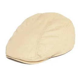 Caps Botvela Twill Yeni Düz Cap Erkekler% 100 Pamuk Ivy Caps Golf Baker Boy Şapka Yaz Sonbahar Haberboy Şapkası