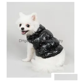 Abbigliamento per cani Designer Pet Petco Abbigliamento Piumino di agnello lucido Panno a due zampe Francese Bldog Corgi Cappotto invernale caldo di moda Drop Deli Dhkdl