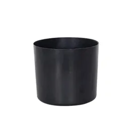 Pots Simulated plant flower pot surface with foam small stone round black plastic flower pot plug and play
