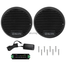 Portable Speakers Herdio Boat Bluetooth Speaker Waterproof 3 140W Stereo Outdoor Marine Mini Loudspeaker System For ATV UTV Motorcycle Outdoor YQ240106