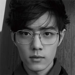 선글라스 20% 할인 새로운 고품질 Xiao Zhan의 가족 안경 남자와 여자와 같은 스타일의 문학 금 실크 엣지 타원형 안경 프레임 gg0681