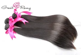 3PCLlot Unroved Braziilan Virgin Hair Weave Proste włosy przedłużki Peruwiańskie malezyjskie Indian Remy Włosy West3330587