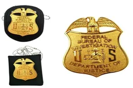 Stift broscher universellt detektiv lädermärke med kedjeklipp för män gåva cos badgeholder samlar rekvisita accessorie9457766