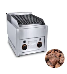 Commercial Lava Rock Barbecue Grill BBQ Machine Lava Rock Volcanic Stone Grooved Oven Lava Rock Burn Oven Grill5219638