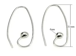 10PCSLOT 925 STERLING SILVER EARRING HOOK CLASPS DIYクラフトジュエリーギフト08x4x12x30mm WP0688239506のコンポーネントを見つける