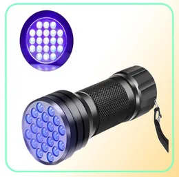 Mini 21 LED Black Light Stealth Marker Flashlight UV Ultraviolet Torch Light6584091