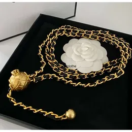 Designer Waist Chains Women Vintage Belt Necklace Chain Sheepskin Luxury Brand Ball Necklace Waistband Decorative Marked Letter Gold Link Waist Chain Belt 2024