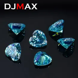 Djmax sällsynta havsblå hjärtklippta stenar verkliga d färg vvs1 champagne rosa form certifierade diamanter 240106