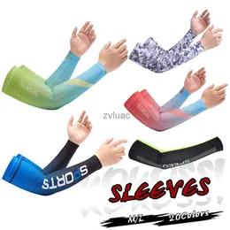 KoKossi 1 paire de manches de cyclisme en soie glacée Protection solaire fraîche couverture Anti-UV respirant respectueux de la peau élastique pêche YQ240106