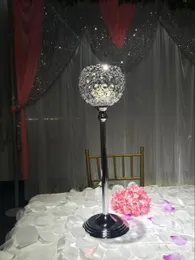 Decoration wholesale luxury hanging crystals wedding centerpieces for flowers