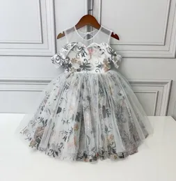 Hohe Qualität Baby Mädchen Kleid Sommer Kinder Mädchen Spitze Prinzessin Kleider Mode Luxus Kinder Hochzeit Ballkleid9549645