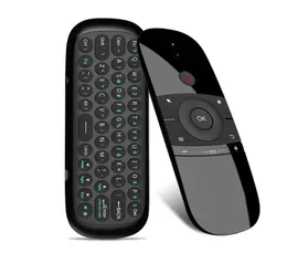 Nowy oryginalny W1 Fly Air Mouse Bezprzewodowy klawiatura Mysz 24G ładowanie mini zdalnego sterowania dla inteligentnego Android TV Box Mini PC8438769