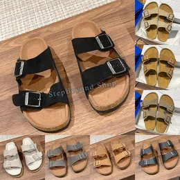 Markendesigner Damen Sandalen Mule Flat Bottom Rom Sommerschuhe Hochwertige lässige Strandsandalen 10a in Box Leder flach Größe 35-41