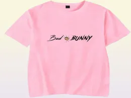 Badbunny Bad Bunny 대형 티셔츠 여자 남자 Harajuku 100면 짧은 소매 빈티지 랩 힙합 tshirt Homme streetwear4079716