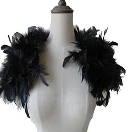 Real Ostrich Feather Fur Shrug Cape shawls scarves Wedding Party Shawls Accessories colors 31245694