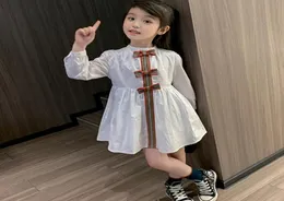 Girl039s Dress Long Sleeve Bow Children Dress Fashion Cute Summer Dress Princess Kids Dresses for 1t5t Girl Wear3233477