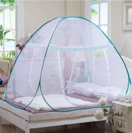 Portabel upp camping tält säng canopy myggnät i full storlek netting sängkläder6815587