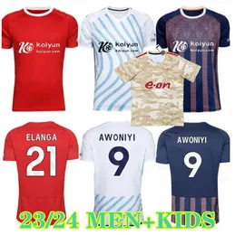 New Nottingham 23 24 Grabban Soccer Jersey Johnson Surridge 2023 Men Kids Forest Awoniyi Ameobi Mayen Krovinovic Zinckernagel Lingard Football Shirt XXXL 4XL