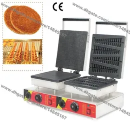 Máquina de waffle elétrica holandesa, antiaderente, 110v, 220v, stroopwafel, xarope, lolly, waffle, ferro, 8792465