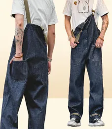 Men039s Jeans Marden Cargo Salopette Homme Overall American Vintage Navy Overalls Frühling Und Herbst Denim Gerade Bein Trend P2426705