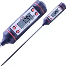 Thermometers 200Pcs Food Grade Digital Cooking Foods Thermometers Probe Meat Kitchen Bbq Selectable Sensor Portable Cookings Drop Deli Dhtsv