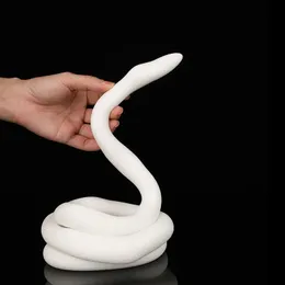 1.2m Süper Uzun Yumuşak Yılan Anal Fiş Beyaz Buttplug Eşcinsel Lezbiyen Prostat Masaj Anus Butt Penis Seks Oyuncakları Erkek Kadın Çiftleri 240106