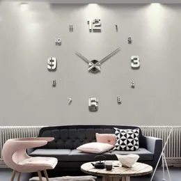 2021 ساعة الحائط غرفة المعيشة على مدار الساعة على مدار الساعة diy clocks clocks الساعات أكريليك مرآة ملصقات غرفة المعيشة ديكور المنزل ساعة الحائط x294c