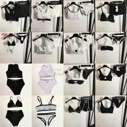 Biquínis femininos de cor contrastante, roupa de banho sexy dividida acolchoada, verão, praia, sutiã, cuecas, branco, preto, traje de banho feminino