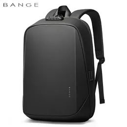 Bange Men's Backpackブランドラップトップバックパック防水防水学校バックパックUSBトラベルバッグバックパックビジネス男性240106