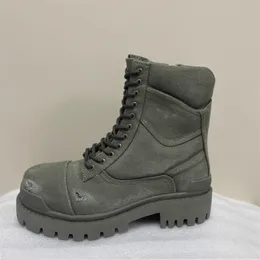 Big Toe Dicke Sohle Retro Canvas Personalisierte Motorstiefel Bettler Designer Ankle Tooling Botas