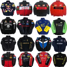 メンズジャケットデザイナージャケットF1レーシングジャケットフル刺繍カジュアルジャケットヨーロッパとアメリカンサイズ