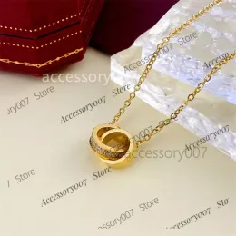 مصمم مجوهرات قلادة الحب مجوهرات للنساء الذهب الفضة روز جولد ألوان الماس أزياء الأزياء هدية ليوم الأم ويوم عيد الحب