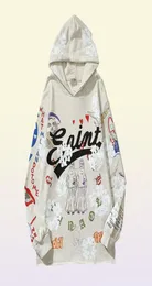 Erkek Hoodies Khaki Scrawl Mektubu Street Giyim Sweatshirt Kazak Hooded Casual Tops8515531