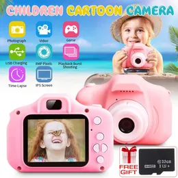 Fotocamera per bambini Fotocamere digitali per bambini per ragazze Giocattoli Videocamera per bambini da 1080P da 2 pollici Regalo di compleanno per bambini Supporta scheda SD da 32 GB 240105