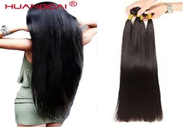 36 38 40 Polegada pacotes com fechamento brasileiro em linha reta tecer cabelo humano longo remy extensões de cabelo 134 pacotes com fechamento 6560879