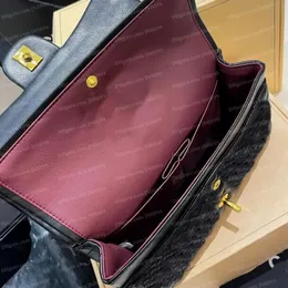 Kılıflar Klasik Kadın Flep Bag Kadın Zincir Çantaları 25 cm kutu