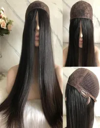 4x4 Silk Top Wig Black Color 1B Tirest European Virgin Hush Hair Kosher Kosher Caps Caps Bast Express Delivery3246299
