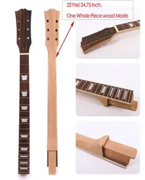 YINFENTE Electry Guitar Neck Replacement 22 프렛 로즈 우드 프렛 보드 1 피스 목재 만들기 2475 인치 기타 부품 9340322