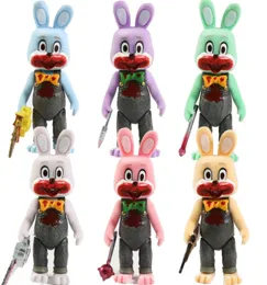 7pcsset Silent Hill 3 Robby The Rabbit PVC Modelo Bonecas Brinquedos Figurais Colecionáveis 2206134214719