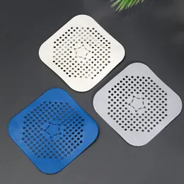 Solid Color Kitchen Bathroom Toilet Silicone Bathtub Drain Hole Filter Trap Sink Strainer Hair Catcher Stopper Shower Supplies