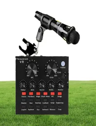 BM800 Karaoke Microphone Studio Condenser Mikrofon MIC BM800 för KTV Radio Braodcasting Singing Recording Computer BM 800 Black W7207009
